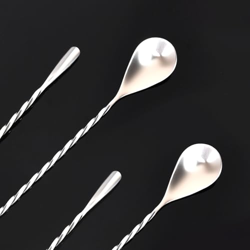 Muaoush 12-Inch Cocktail Mixing Spoons, 2-Pack
