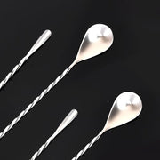Muaoush 12-Inch Cocktail Mixing Spoons, 2-Pack