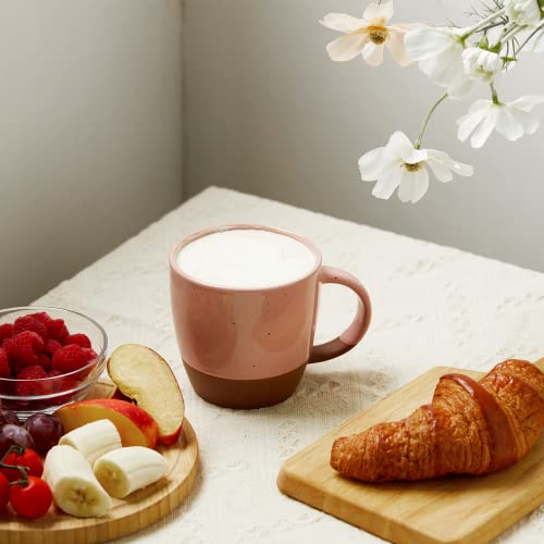 18 oz Ceramic Coffee Mugs with Handles, Set of 6