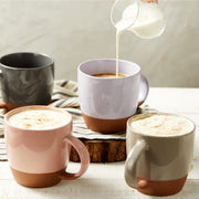 18 oz Ceramic Coffee Mugs with Handles, Set of 6