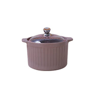 Colorful Large Soup Pot with Glass Lid & Steamer Insert