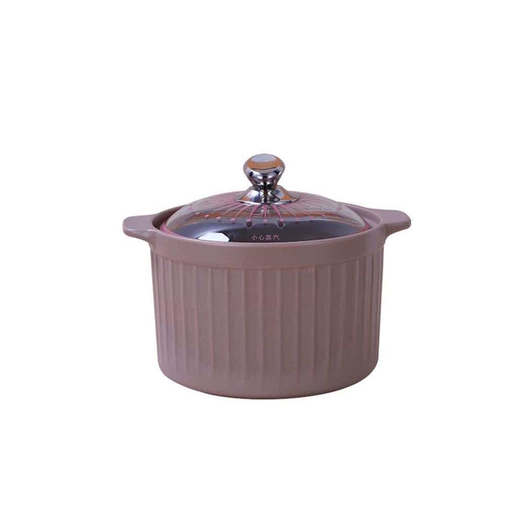 Colorful Large Soup Pot with Glass Lid & Steamer Insert