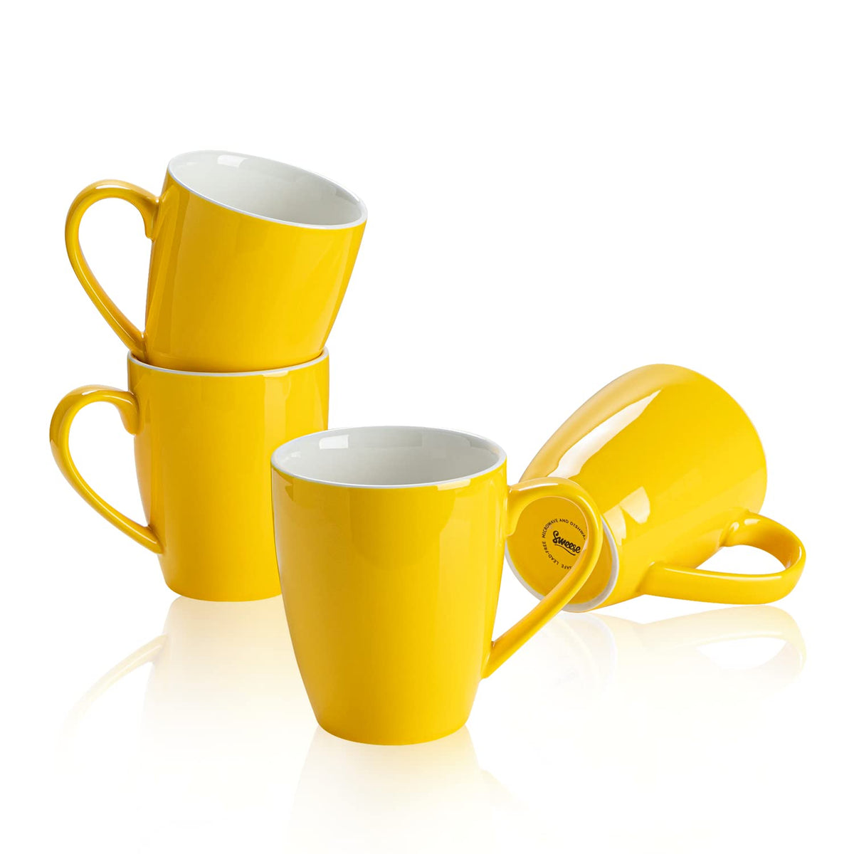Sweese 16 oz Porcelain Coffee Mugs for Latte & Tea