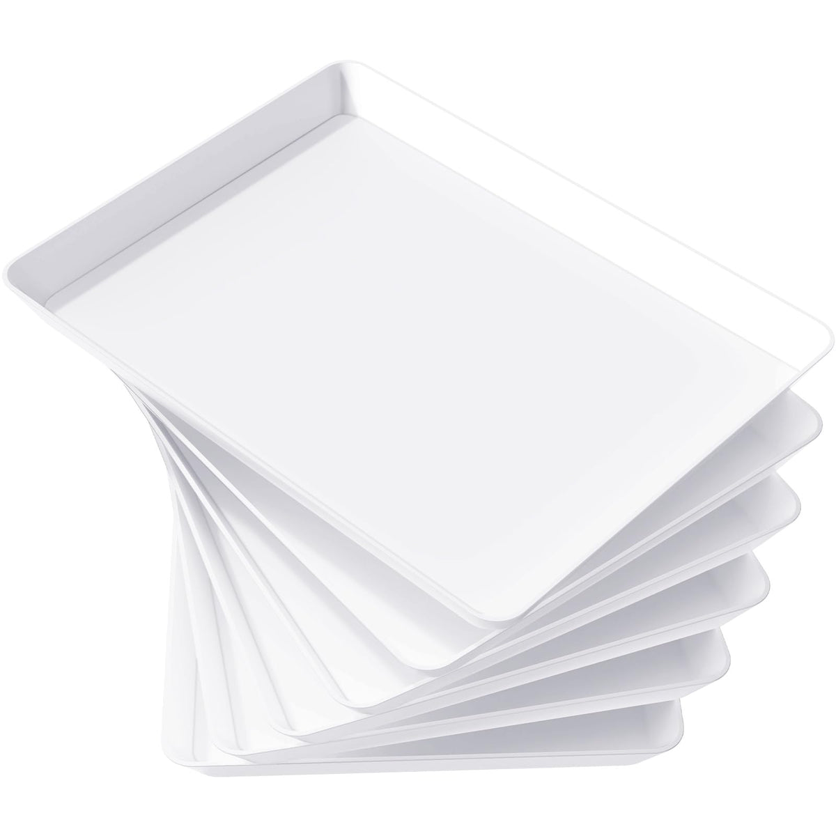 Lifewit Reusable Plastic Serving Platters for Parties