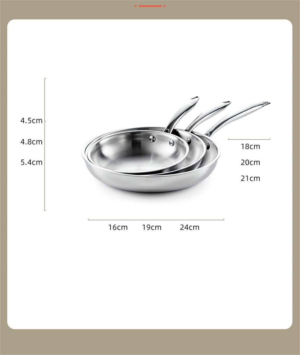 304 Stainless Steel Nonstick Frying Pan for Steak & Eggs