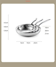 304 Stainless Steel Nonstick Frying Pan for Steak & Eggs