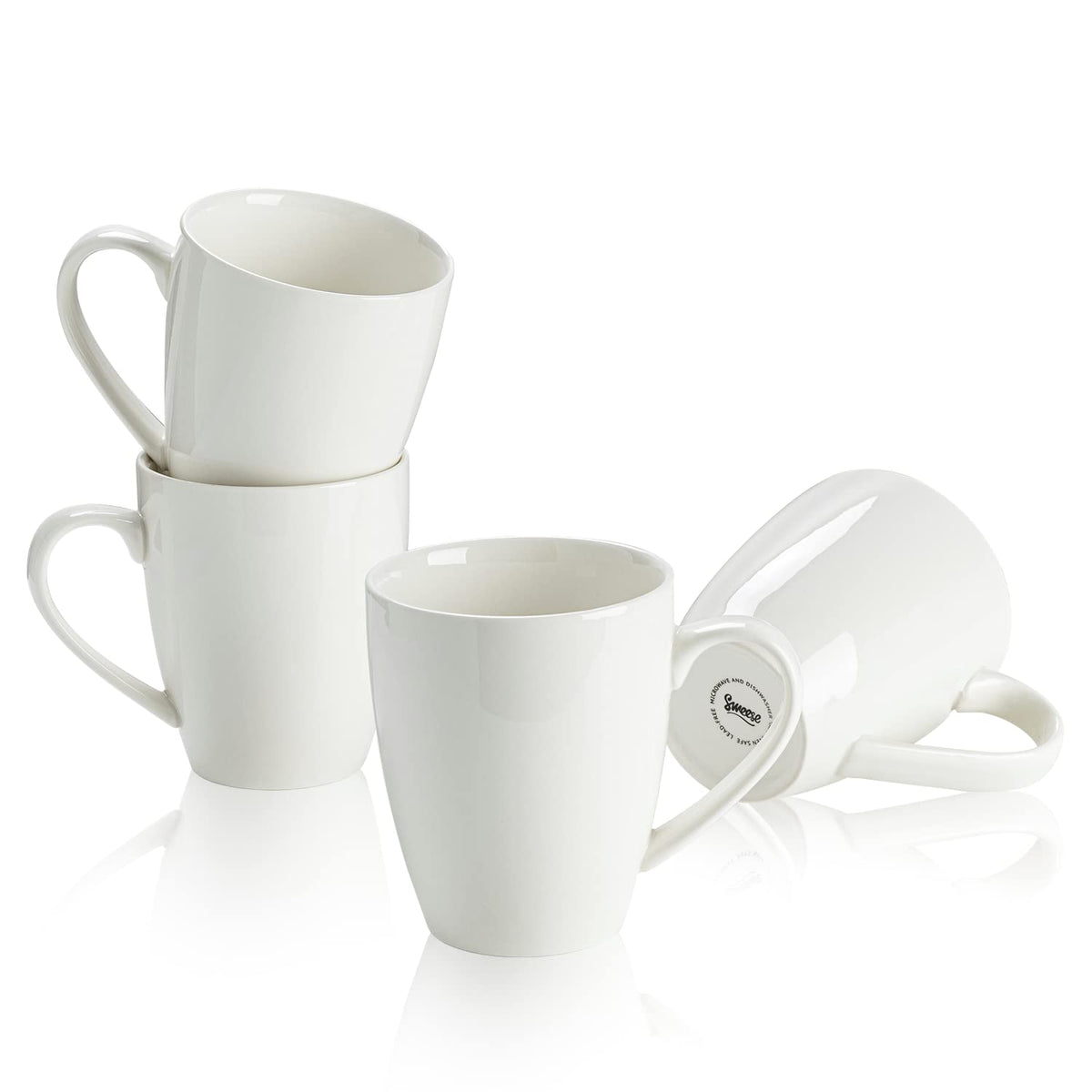 Sweese 16 oz Porcelain Coffee Mugs for Latte & Tea