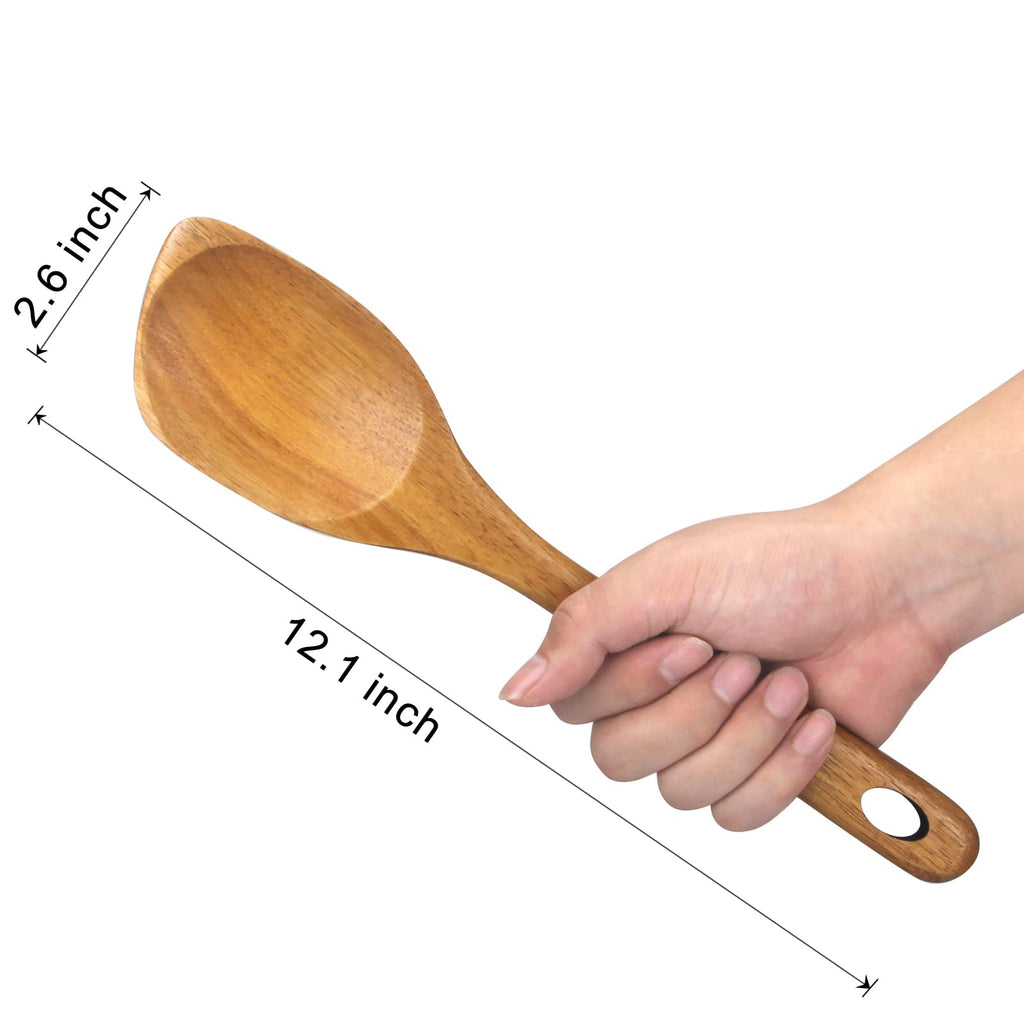 Acacia Wood Pasta Serving Spoon & Spaghetti Fork