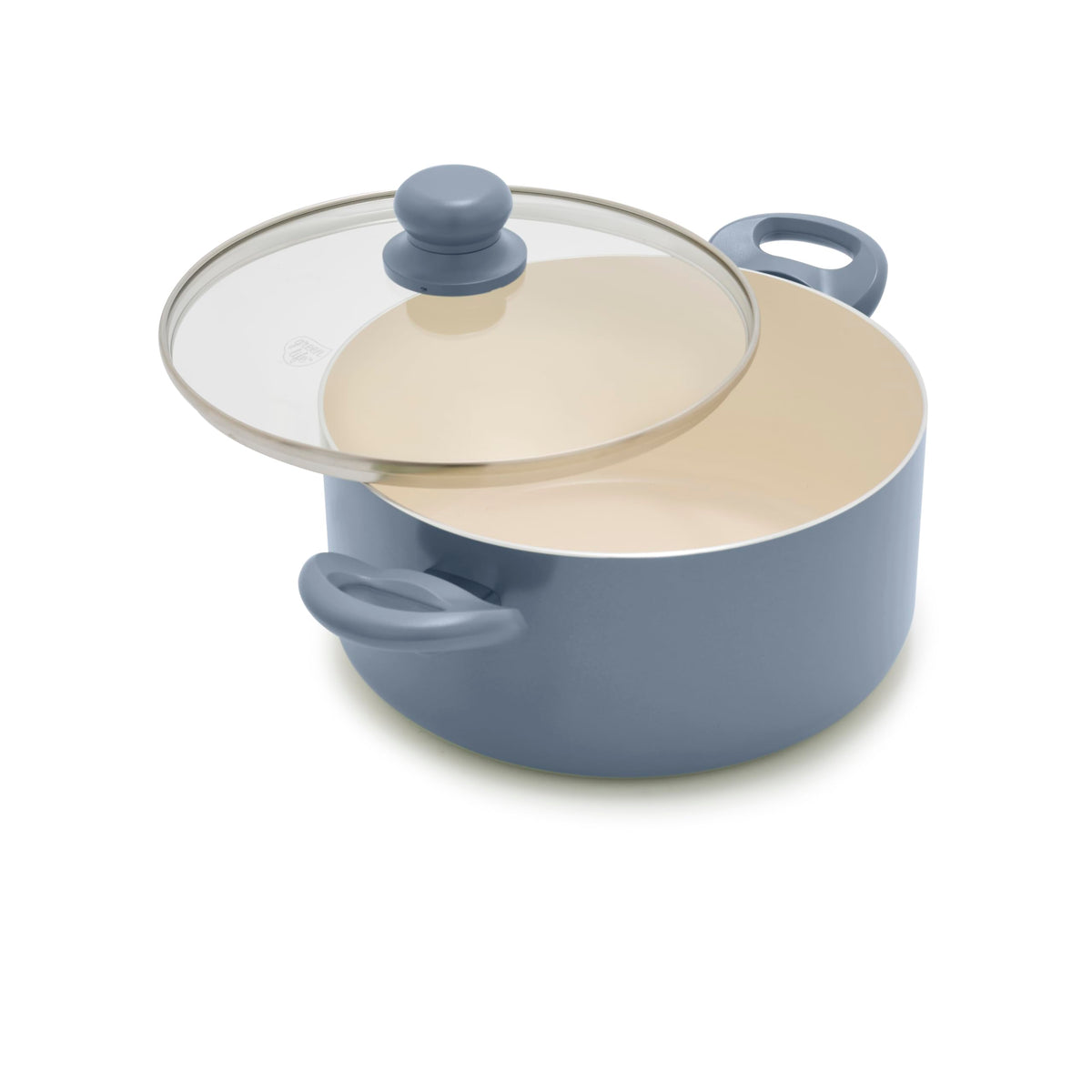 GreenLife 6-Qt Ceramic Nonstick Stockpot with Straining Lid