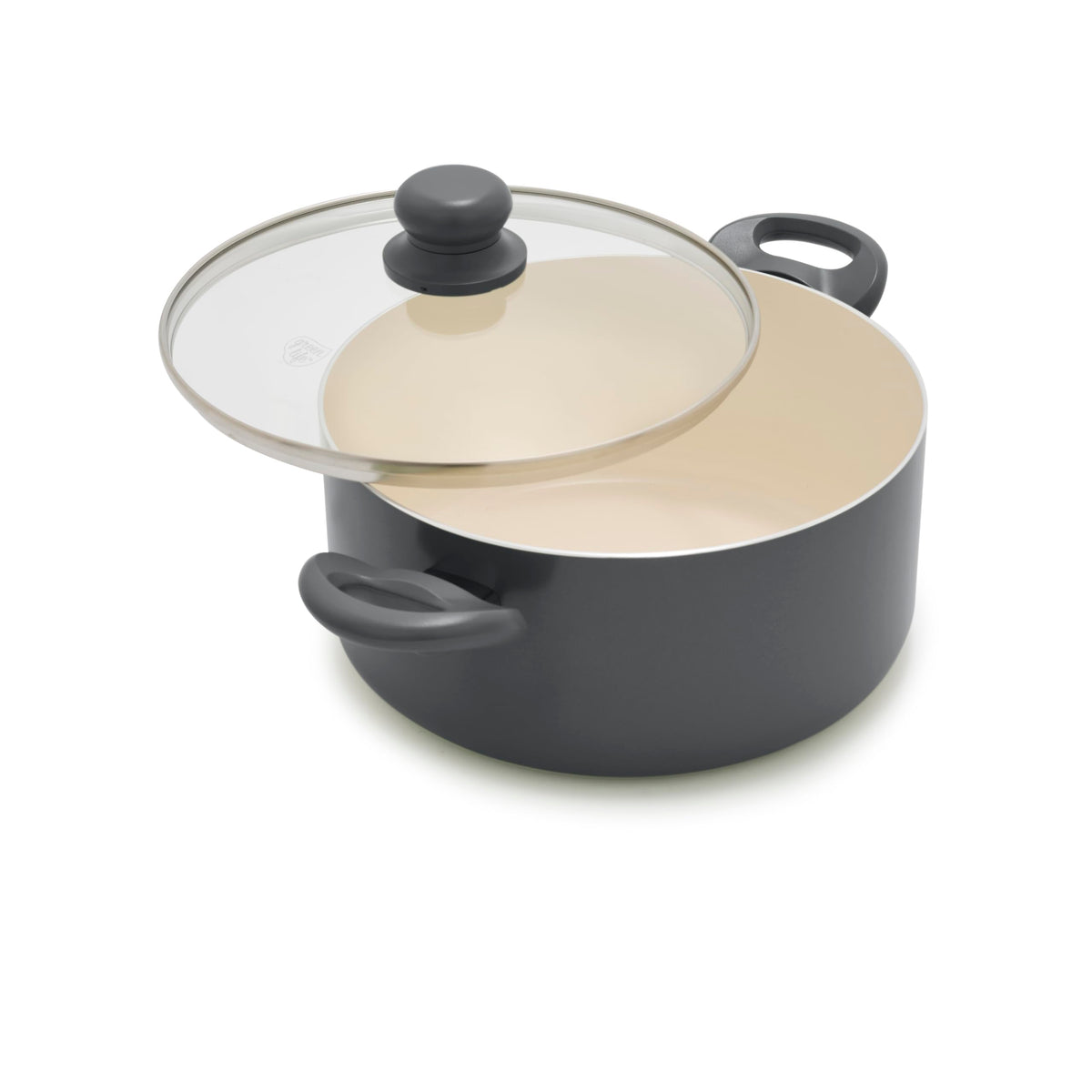 GreenLife 6-Qt Ceramic Nonstick Stockpot with Straining Lid