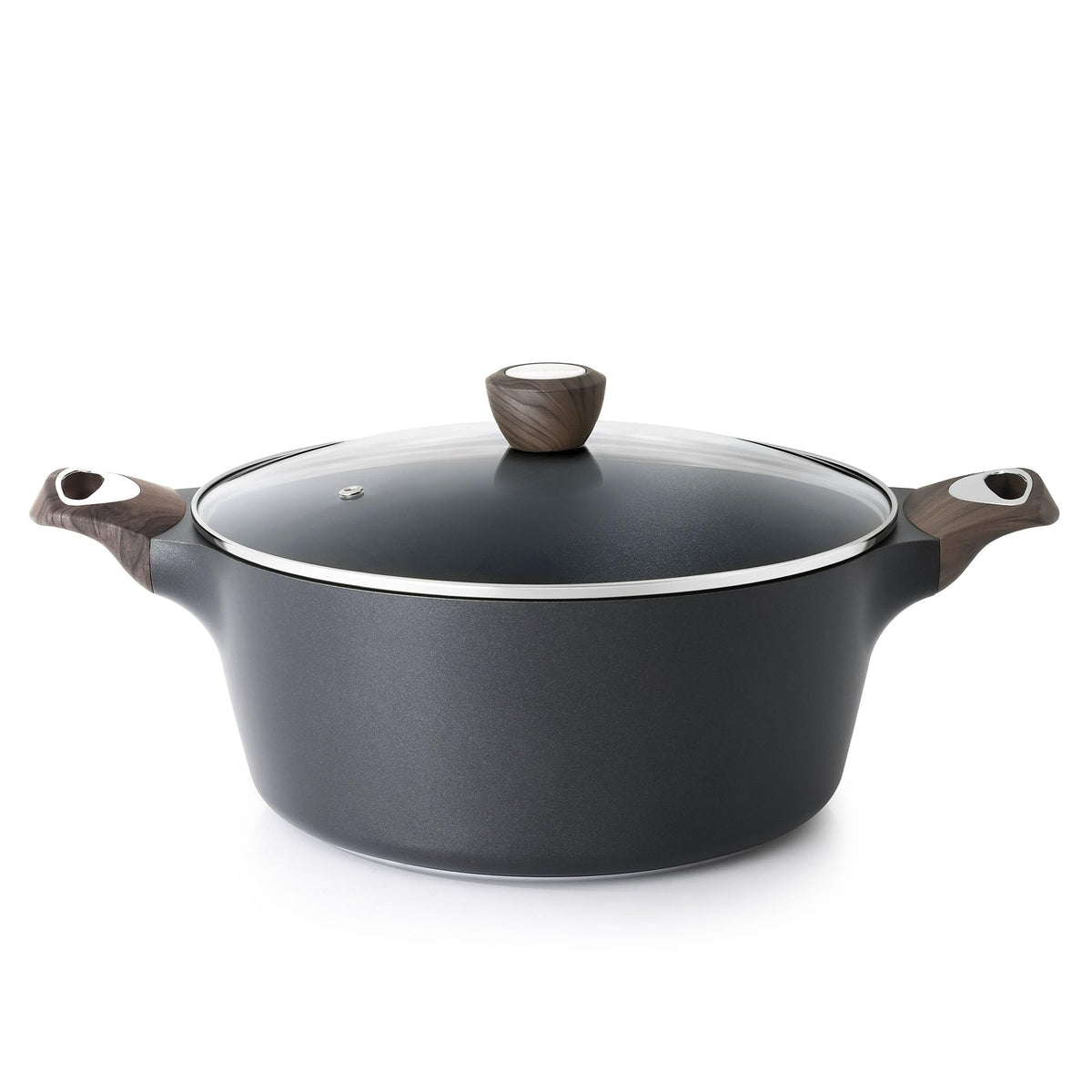 SENSARTE Ceramic Nonstick Stock Pot with Lid for Induction