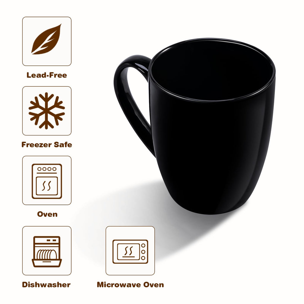 Urbanstrive 16 oz Large White Ceramic Coffee Mug