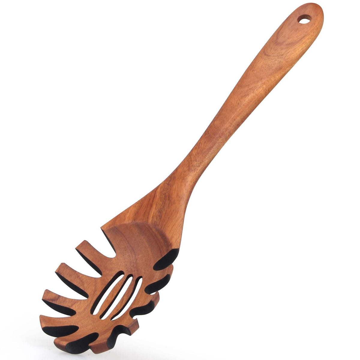 Acacia Wood Pasta Serving Spoon & Spaghetti Fork
