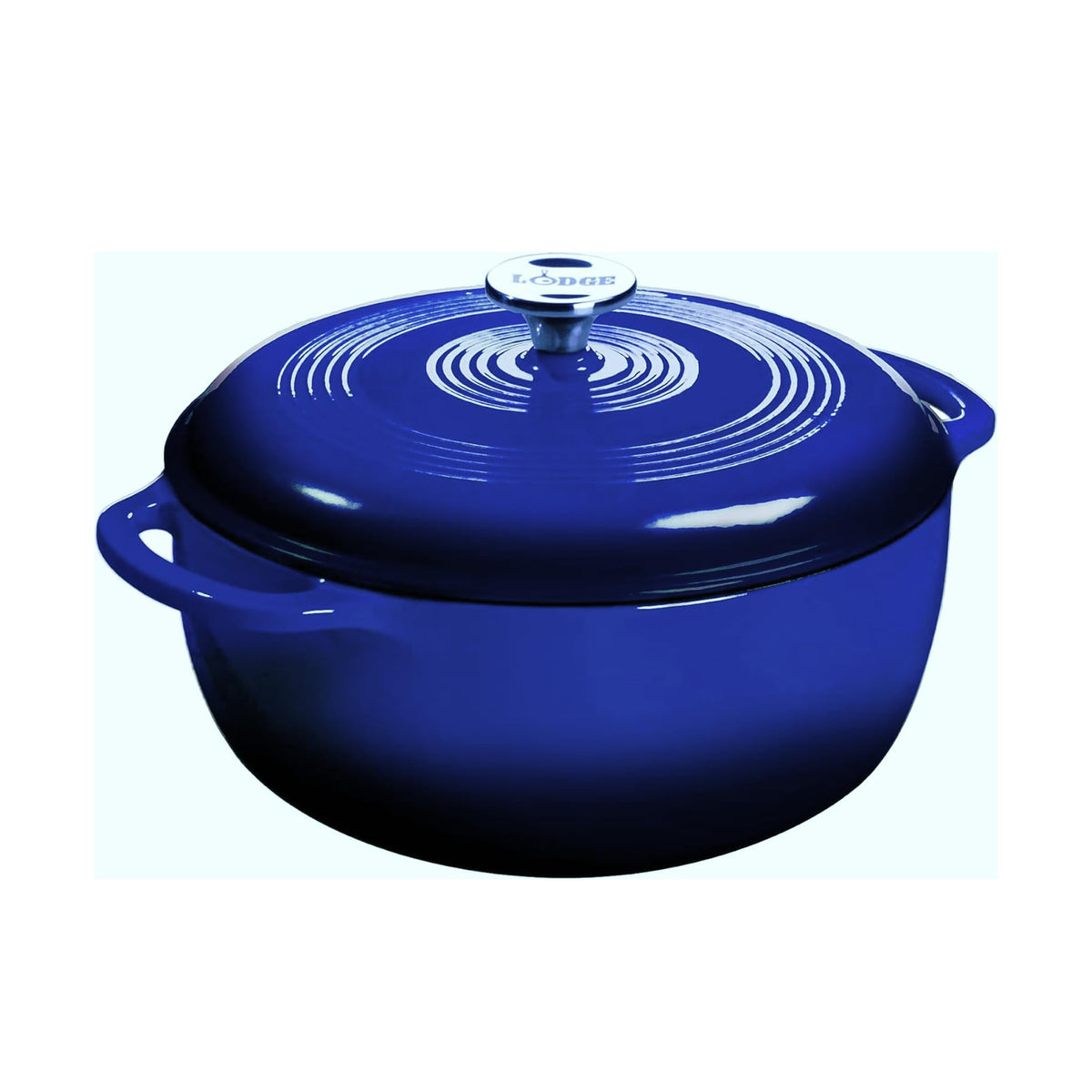 Lodge 7.5-Quart Enameled Cast Iron Dutch Oven with Lid