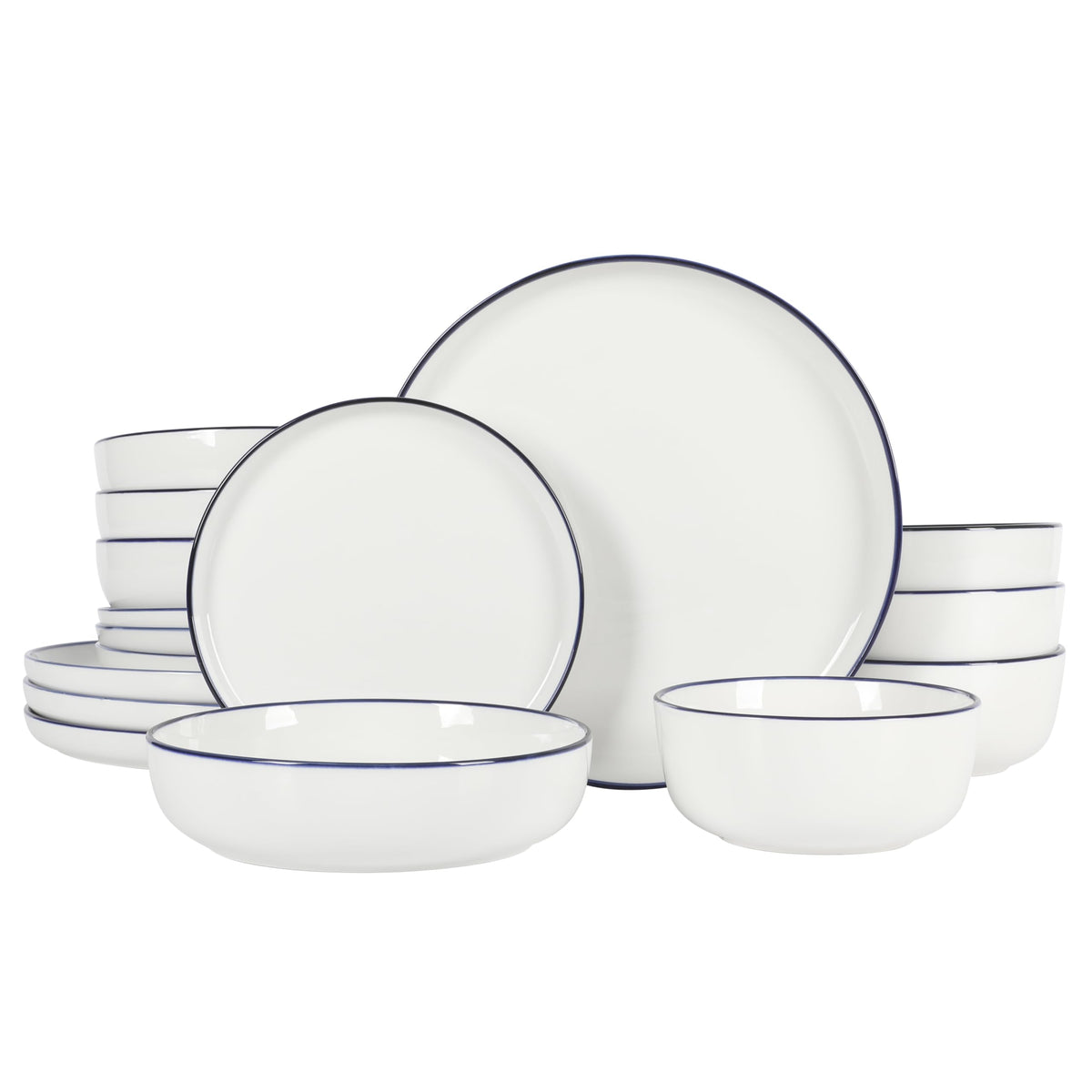 Gibson Home 16-Piece Stackable Dinnerware Set for 4