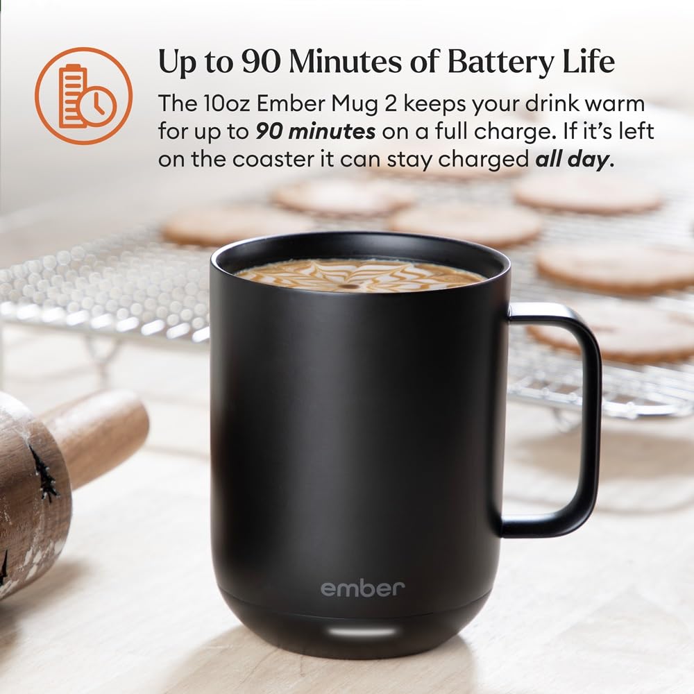 Ember Smart Mug 2 App-Controlled Heated Coffee Mug