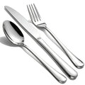 Polished Stainless Steel Silver Flatware Set for Dining