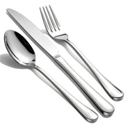 Polished Stainless Steel Silver Flatware Set for Dining