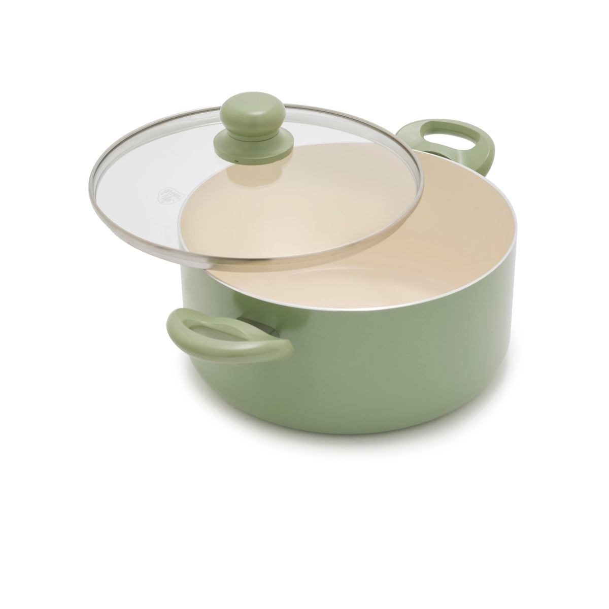 GreenLife 6-Qt Ceramic Nonstick Stockpot with Straining Lid