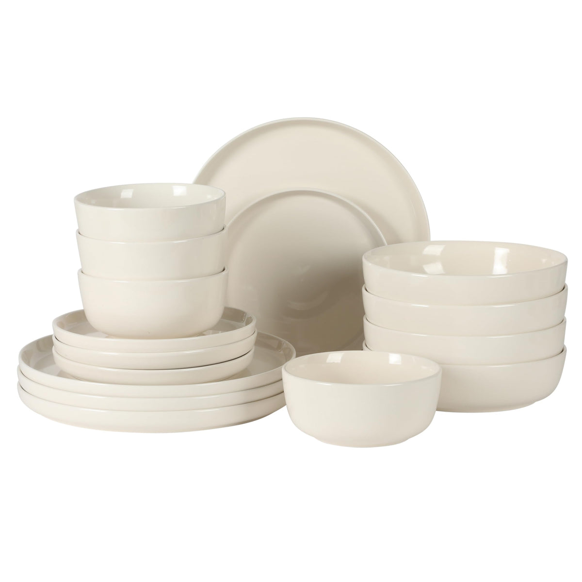Gibson Home 16-Piece Stackable Dinnerware Set for 4