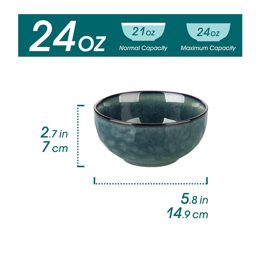 vancasso Starry 24 oz Porcelain Pasta & Cereal Bowls, Set of 4