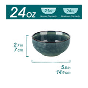 vancasso Starry 24 oz Porcelain Pasta & Cereal Bowls, Set of 4