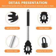 3-Piece Spaghetti Spoon, Pasta Fork & Tongs Set