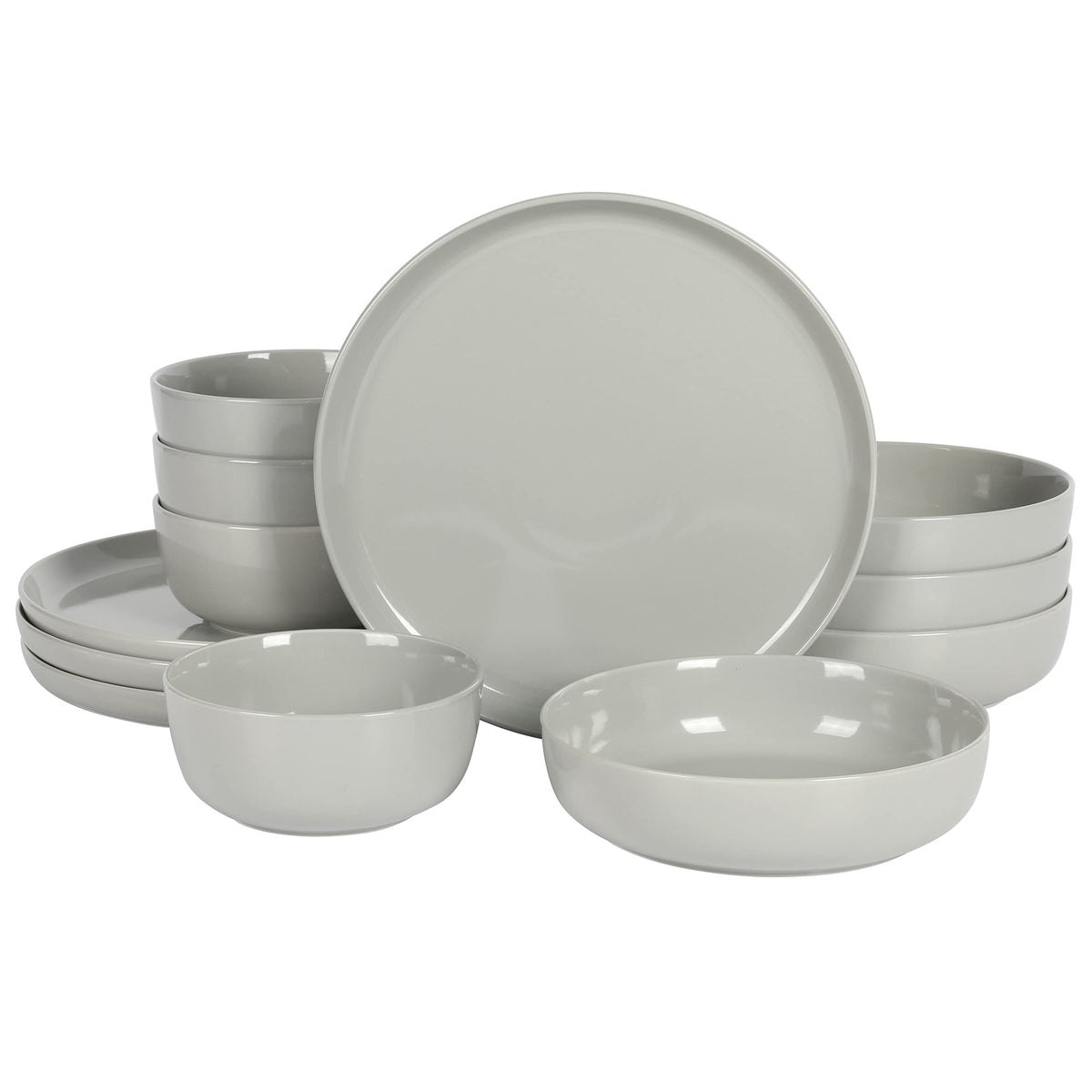Gibson Home 16-Piece Stackable Dinnerware Set for 4