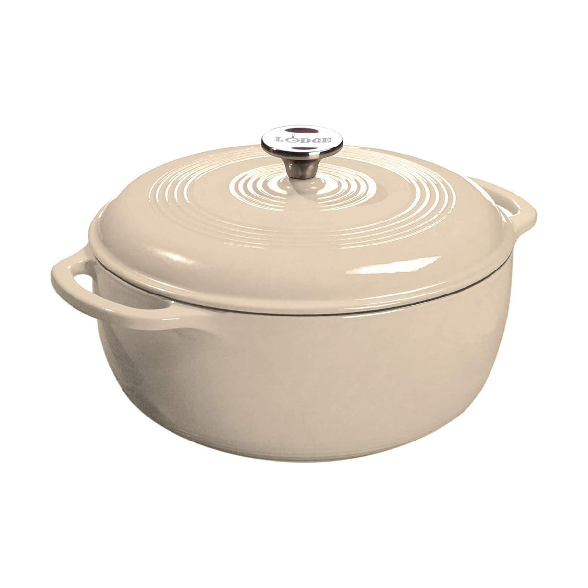 Lodge 7.5-Quart Enameled Cast Iron Dutch Oven with Lid
