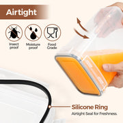 ComSaf Airtight Plastic Food Storage Container for Pantry
