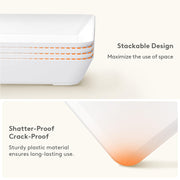 Lifewit Reusable Plastic Serving Platters for Parties