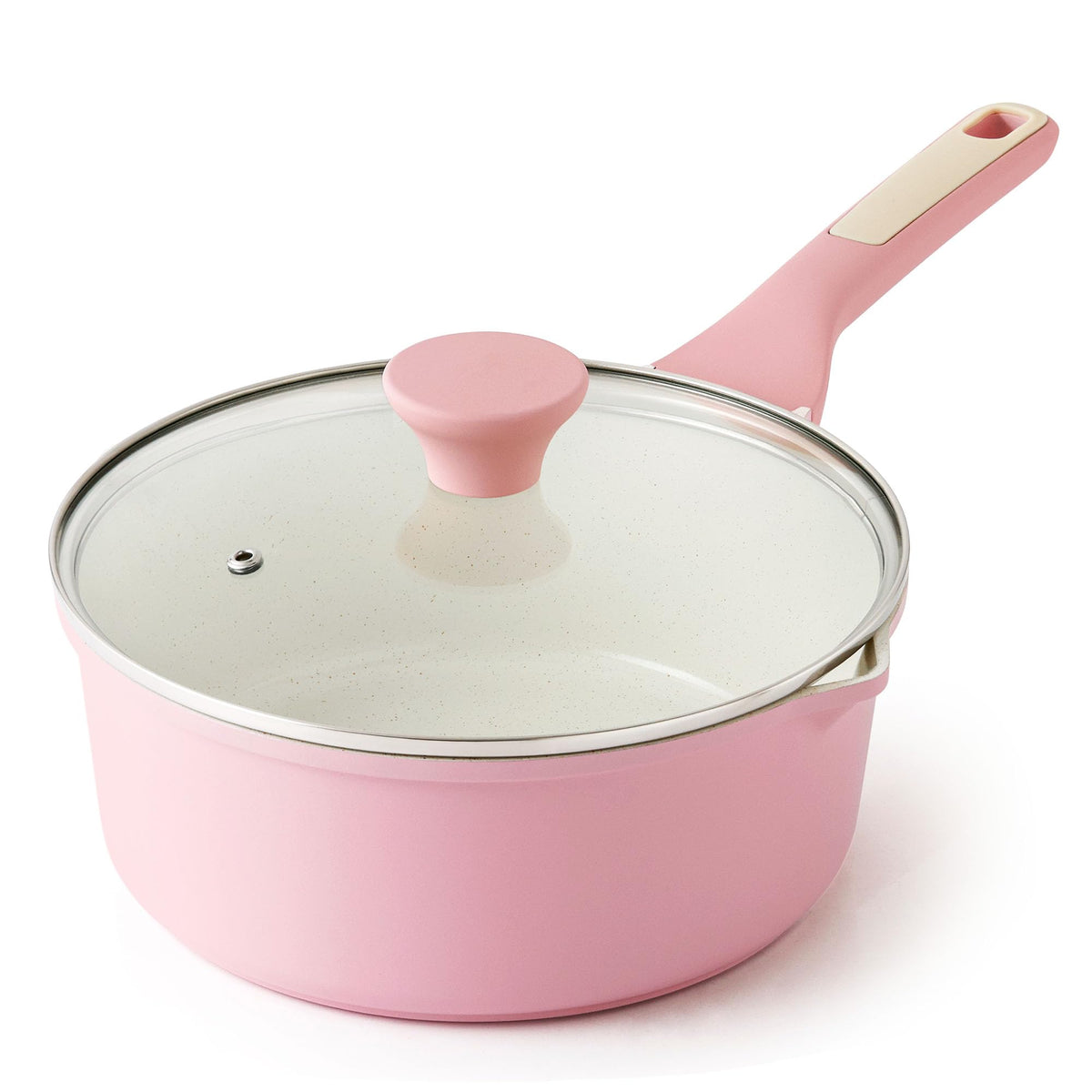 SENSARTE Nonstick Saucepan with Lid for Everyday Cooking