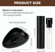 Ceramic Coffee Dosing Cup, Sprayer & Mini Spoon Rest Set