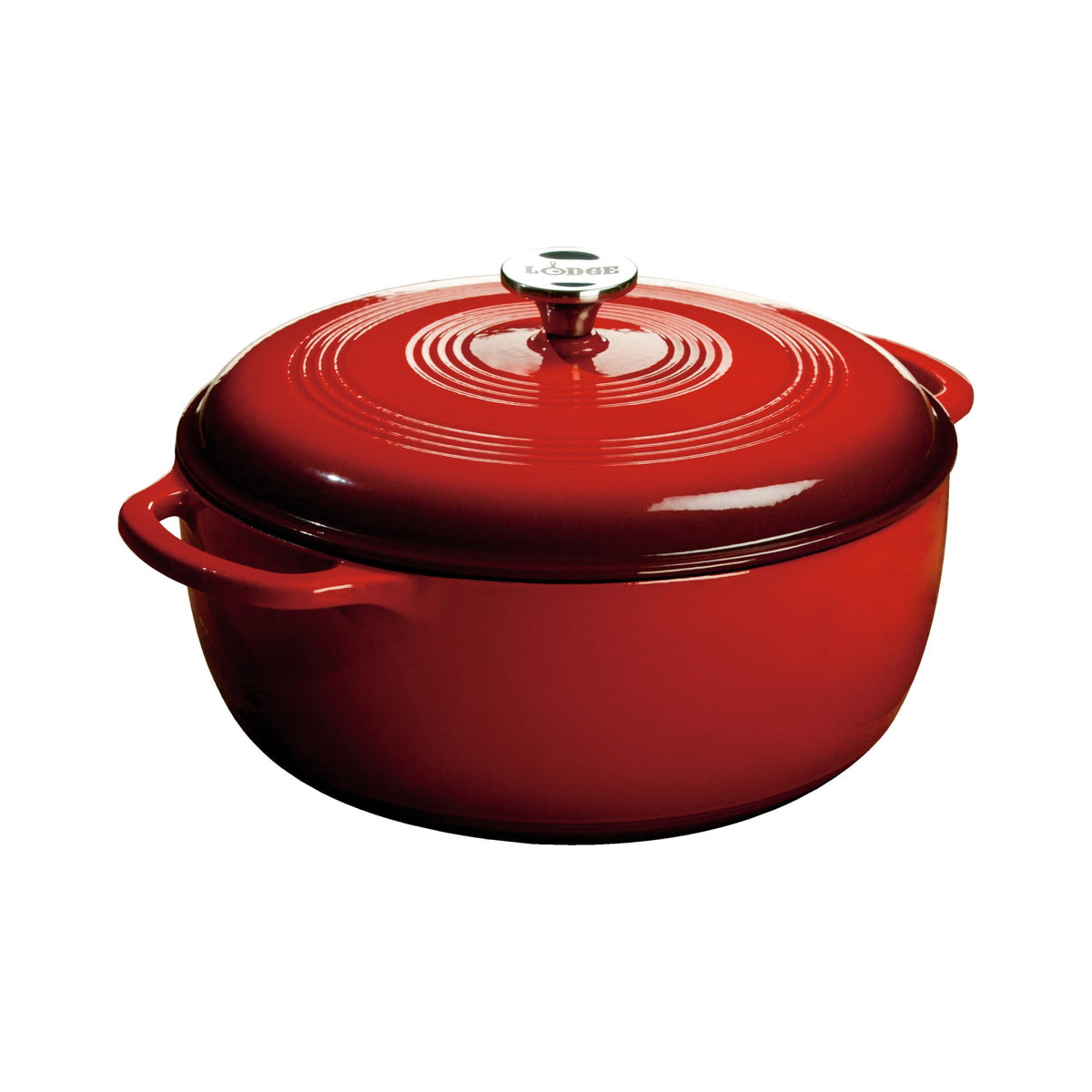 Lodge 7.5-Quart Enameled Cast Iron Dutch Oven with Lid