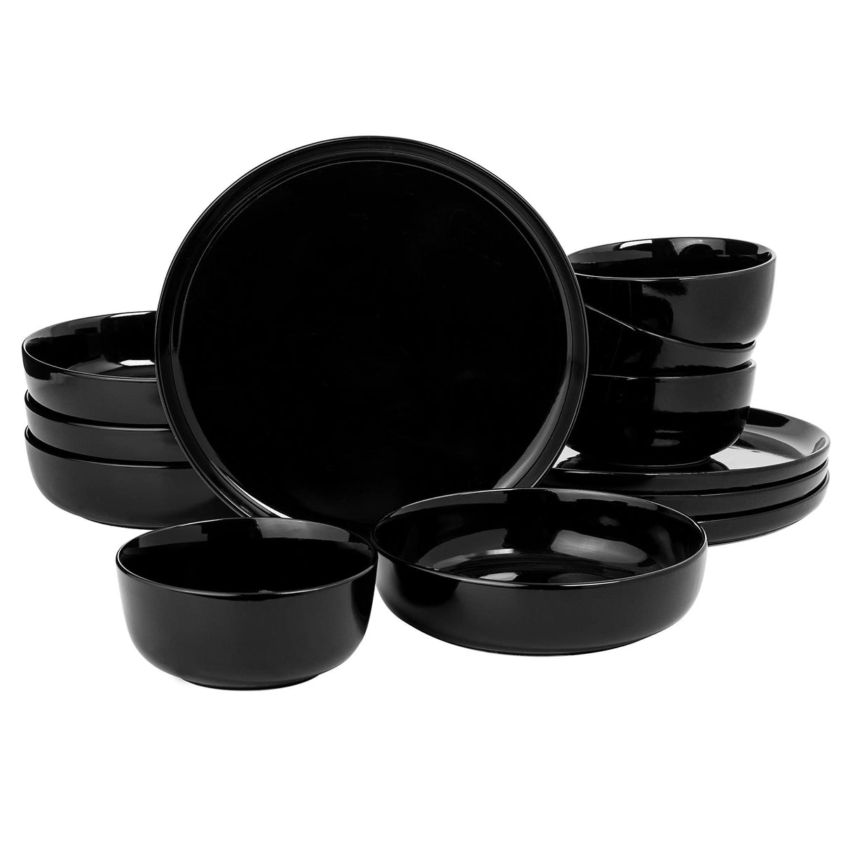 Gibson Home 16-Piece Stackable Dinnerware Set for 4