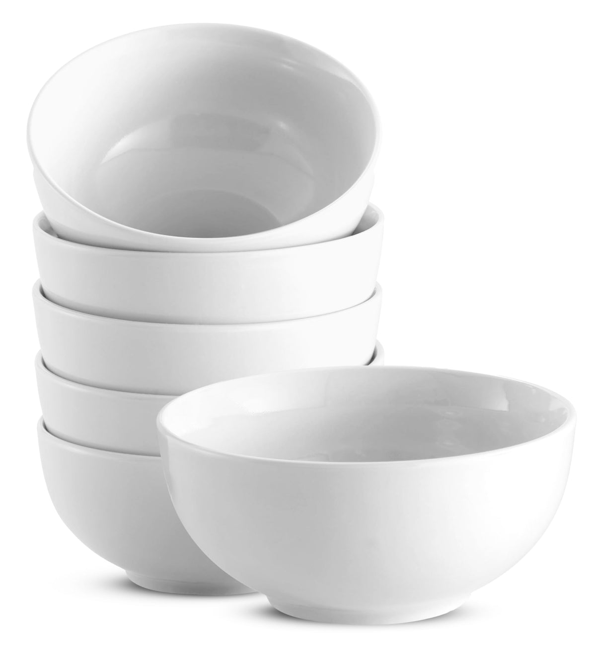 KooK Deep Porcelain Soup & Cereal Bowls for Everyday Dining