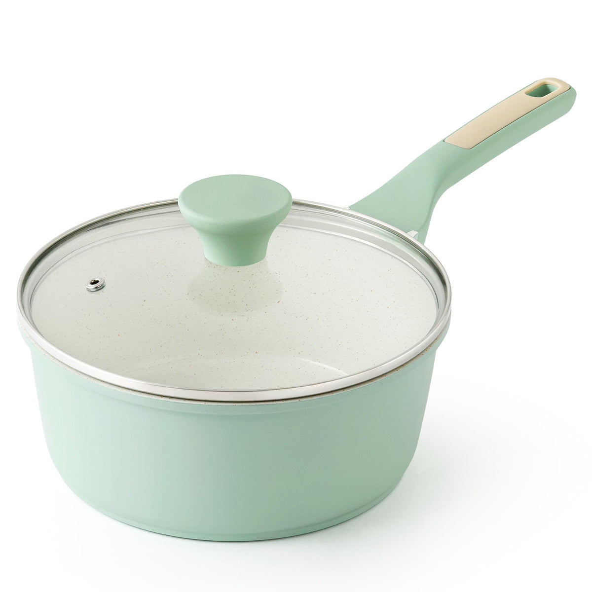 SENSARTE Nonstick Saucepan with Lid for Everyday Cooking