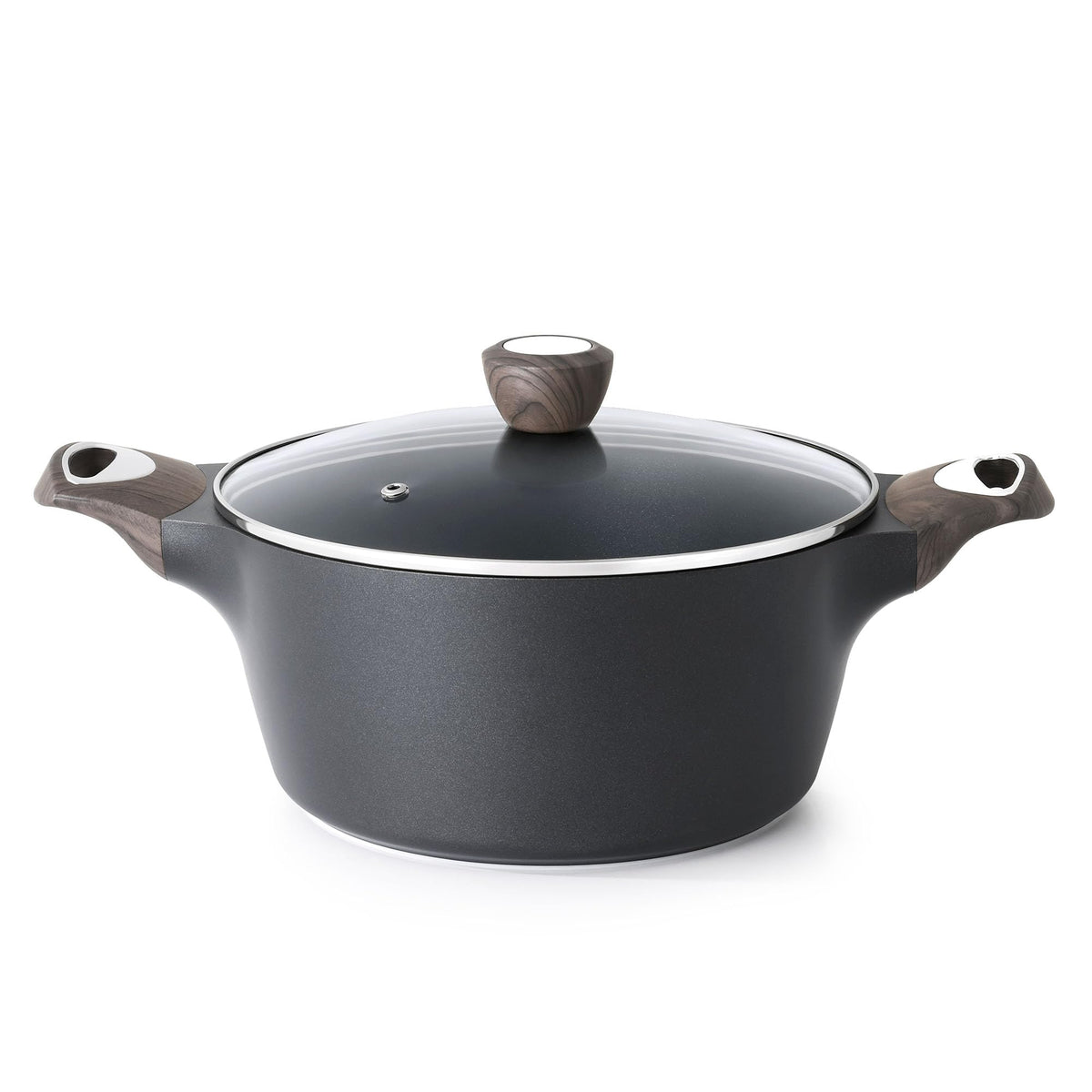 SENSARTE Ceramic Nonstick Stock Pot with Lid for Induction