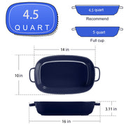 6-Quart Ceramic Rectangular Baking Dish, 16 x 11-Inch