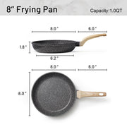 CAROTE Nonstick Granite Frying Pan for Induction Cooking