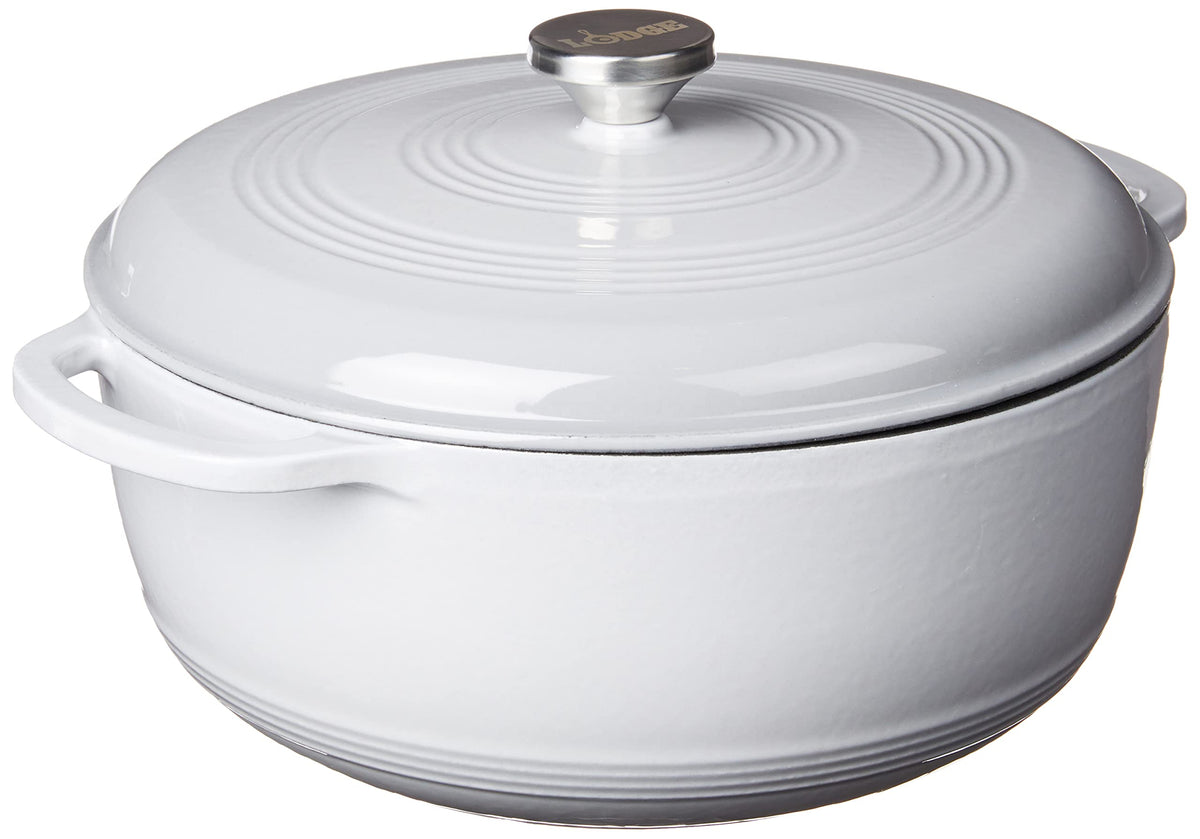 Lodge 7.5-Quart Enameled Cast Iron Dutch Oven with Lid