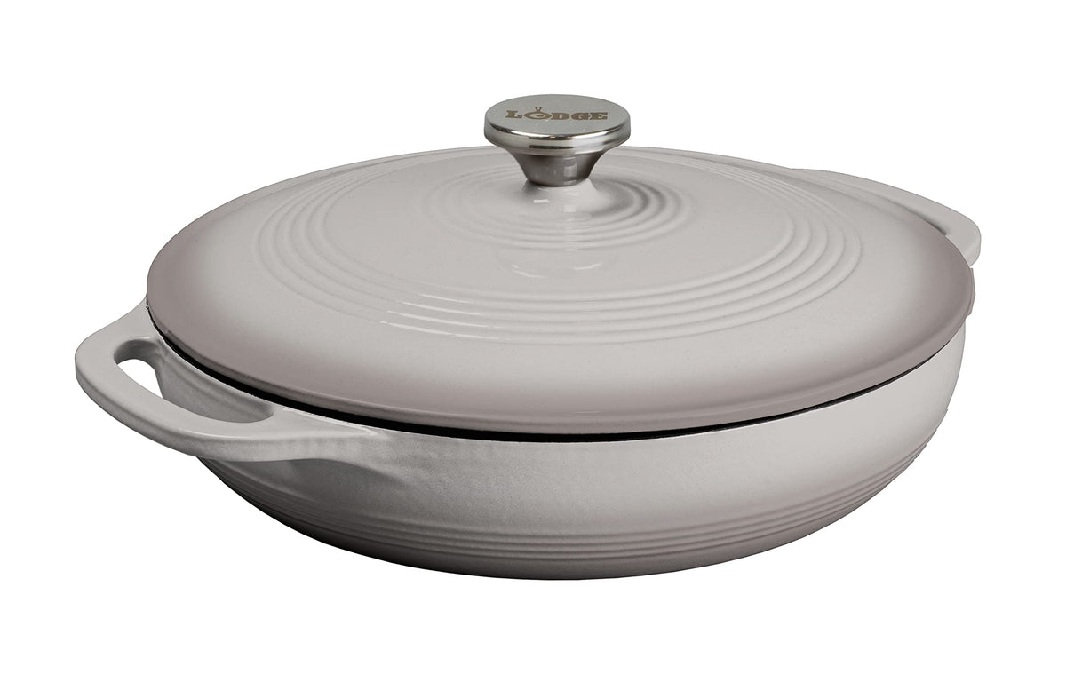 Lodge Oval Cast Iron Casserole Dish for Oven Cooking