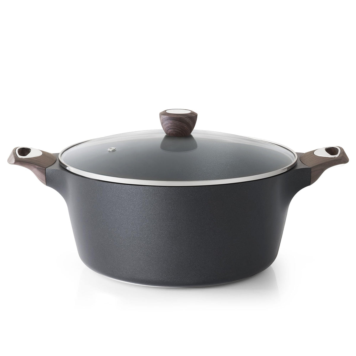 SENSARTE Ceramic Nonstick Stock Pot with Lid for Induction