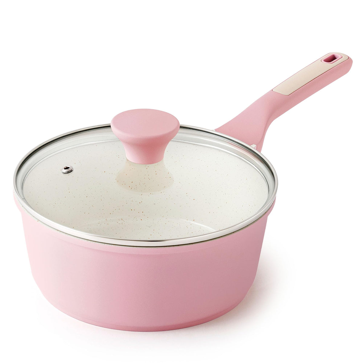 SENSARTE Nonstick Saucepan with Lid for Everyday Cooking