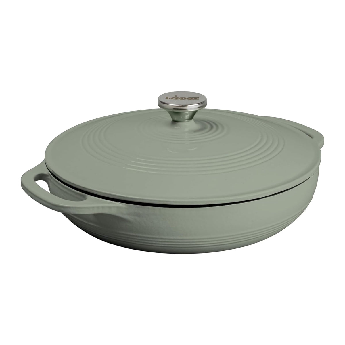 Lodge Oval Cast Iron Casserole Dish for Oven Cooking
