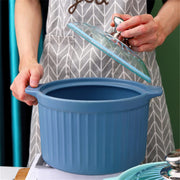 Colorful Large Soup Pot with Glass Lid & Steamer Insert