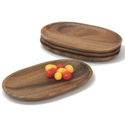 Woodard & Charles Acacia Wood Oval Serving Trays, 48-Pack