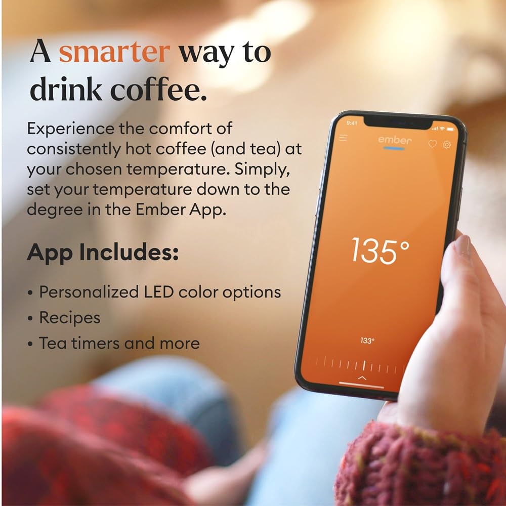 Ember Smart Mug 2 App-Controlled Heated Coffee Mug