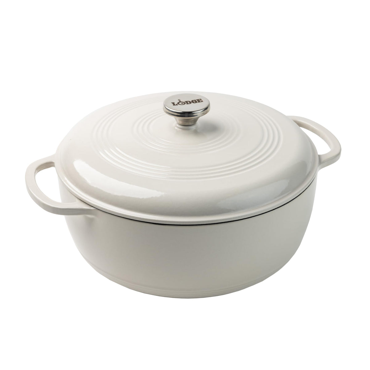 Lodge 7.5-Quart Enameled Cast Iron Dutch Oven with Lid
