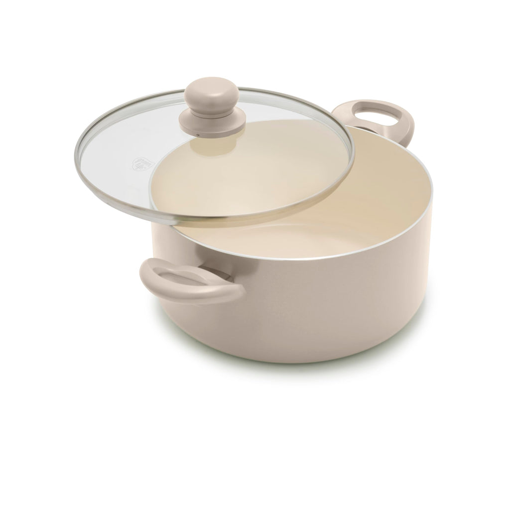GreenLife 6-Qt Ceramic Nonstick Stockpot with Straining Lid